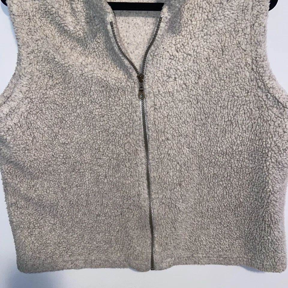 Chaleco EMS para mujer XL pelo alto polar cremallera exterior senderismo Gorpcore EE. UU. cabina de colección Foto 4 de 4