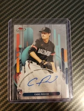 2025 Topps Finest - Cade Povich On Card Auto #FA-CP (RC) Baltimore Orioles