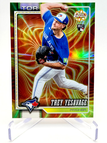 2026 Topps Chrome Trey Yesavage Radiating Rookies RC SSP Blue Jays