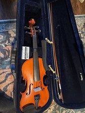 Full Size 4/4 Student Acoustic Violin Outfit w/ Case Bow Shoulder Rest Rosin