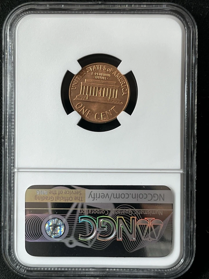1963-D 1C RD Lincoln Memorial One Cent  NGC MS67RD  6697294-001 - Image 2 of 2