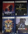 Ps5 Lot Of 4 Games Ninja Gaiden 4, The Thing Remastered,  Karate Kid