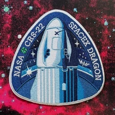 DRAGON CRS-22 AUTHENTIC SPACEX SPACE X EMPLOYEE X MARKED PATCH 🚀 & PROOF
