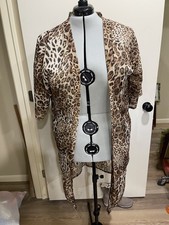 Georgeous Cheetah no-name kimono fits all but I am XL for comparison