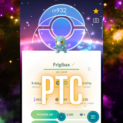 #ad Pokémon Shiny Frigibax Special BG mini PTC Go ✨ $2.90