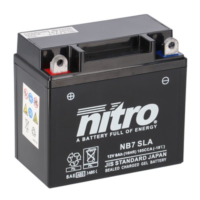 Nitro Batterie 12V 8AH (für: Mash Seventy Five 125 EFI CBS (Euro 4) 17-18 )