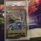 2023 POKEMON SWORD & SHIELD CROWN ZENITH RAYQUAZA V 100/159 PSA 10