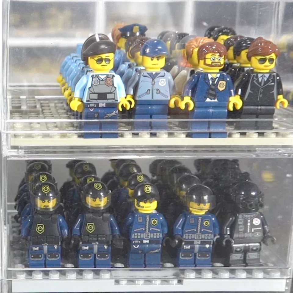 Lego Police Minifig Lot of 3 Lego SWAT Minifigure Police Pilot Lego Cop Figs - Image 3 of 4
