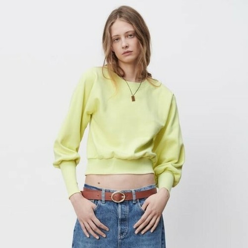 ZARA Balloon Sleeve Sweatshirt NWT Size 