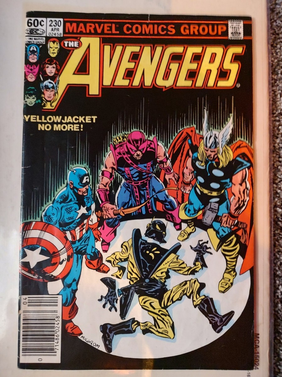 Avengers Marvel Comics Lot Of 10 Vol1#213,230,253,258,262,265