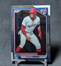 Elijah Green Chrome Prospect Rookie 2024 Bowman Card BCP-72 Washington Nationals