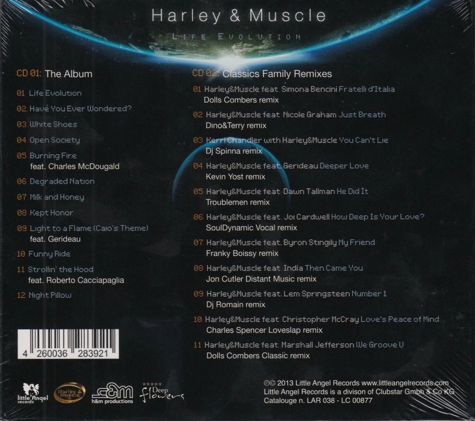 HARLEY & MUSCLE Live Evolution CD Album 2013 NEUWARE IN FOLIE Club / Deep House - Bild 2 von 2