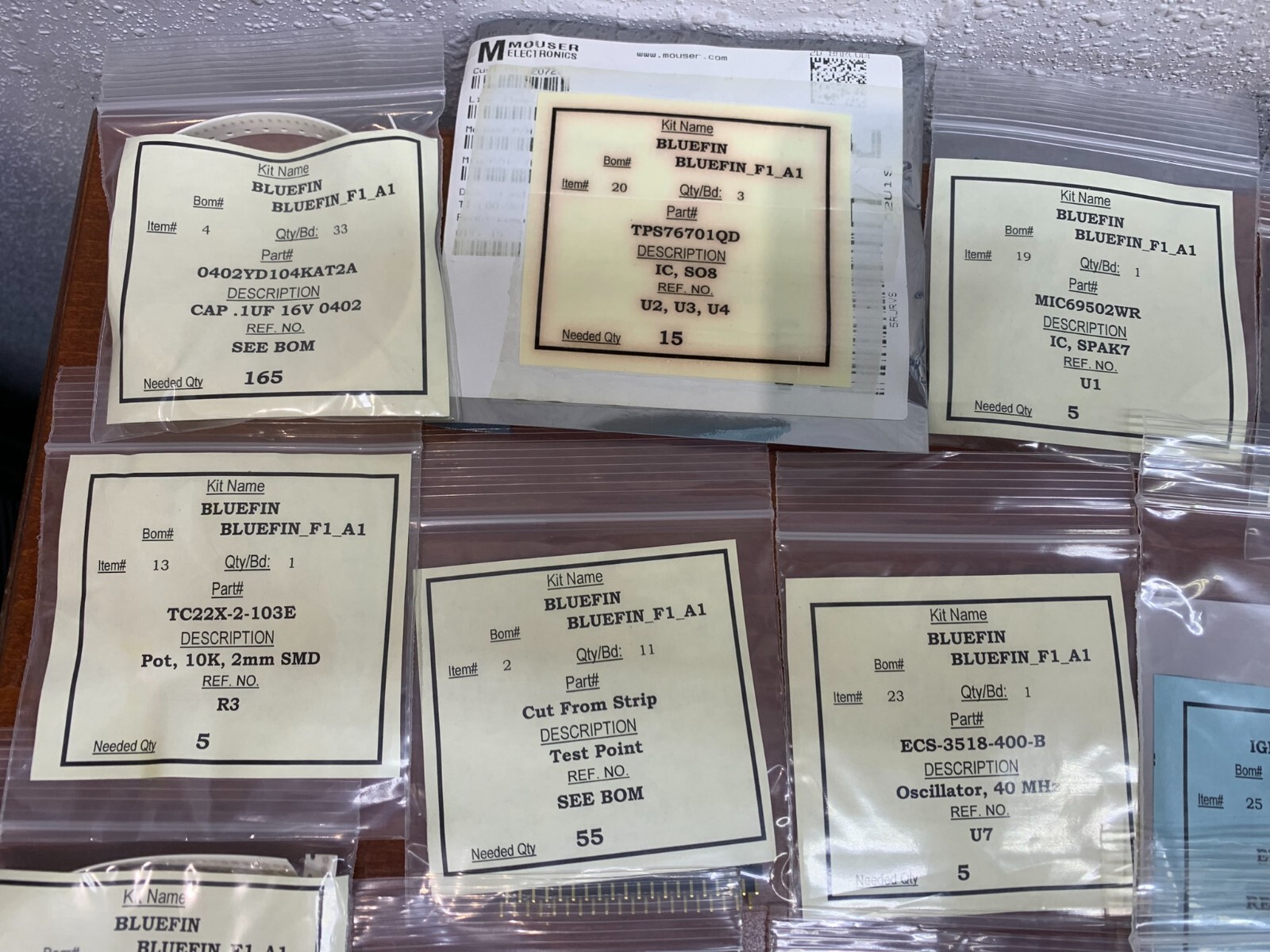 Assorted Electronic Components Lot DigiKey & Mouser Labels NOS eBay