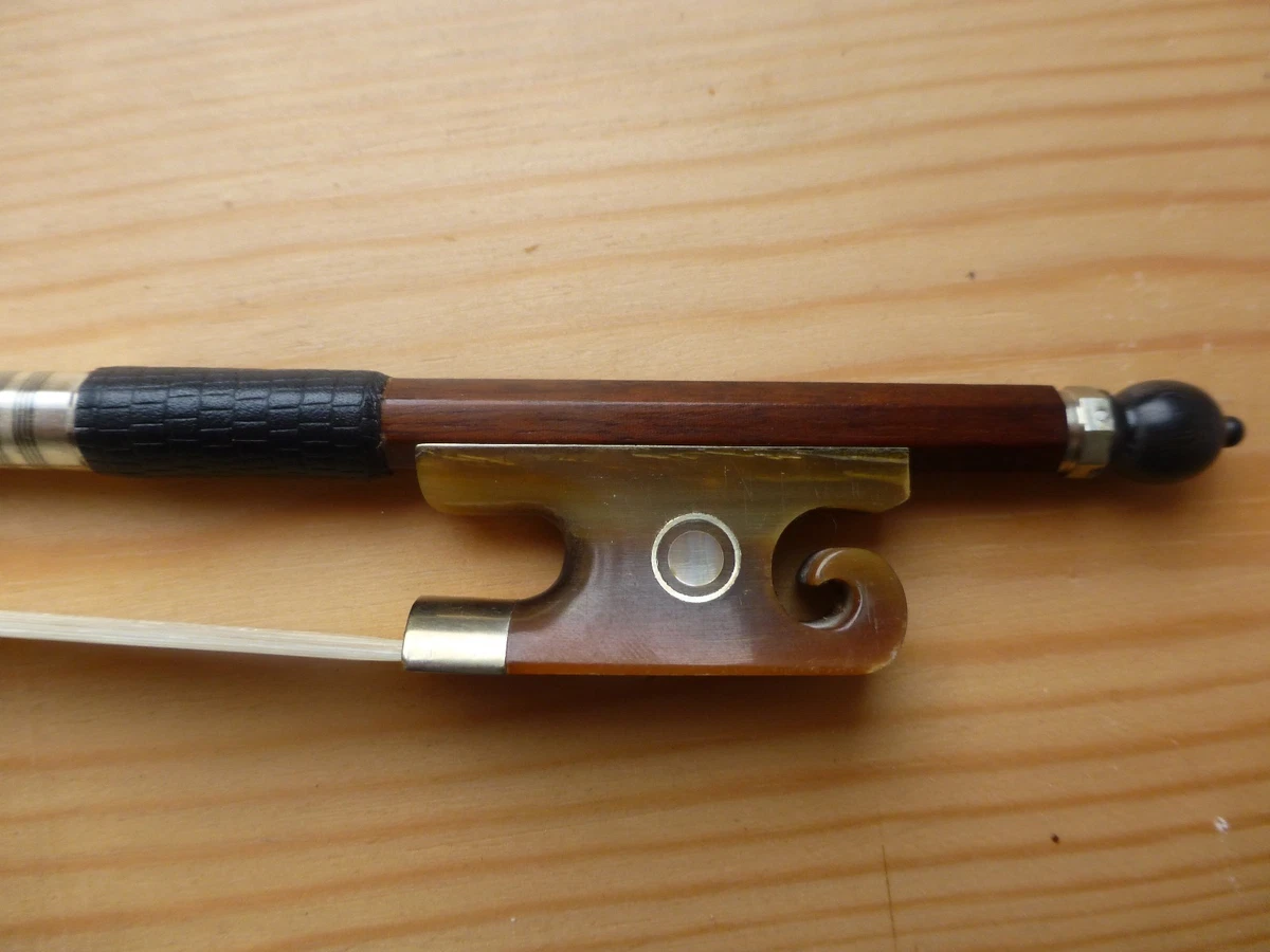 VIOLIN BOW SANDALWOOD BAROQUE HAND MADE FULL SIZE OX HORN