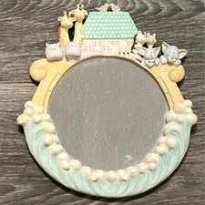 Russ Vintage Noah  s Ark Baby Nursery Mirror Room Decor Animals 90s Shower Gift