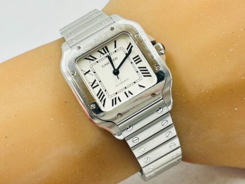 Descuento Cartier Santos MM WSSA0010 40751 Reloj Automático Hombre Excelente A2885 - Imagen 2 de 13