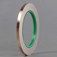 2rolls 20m Copper Tape Self Adhesive Slug Repellent For Guitar, Snail & EMI Foil