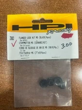 HPI RACING Flanged Lock Nut M5, Black, 4 pcs HPIZ682 vintage NOS
