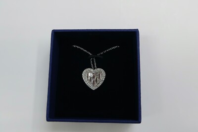 SWAROVSKI Sybil Heart Crystal Pendant Rhodium Plated 1157993 New 
