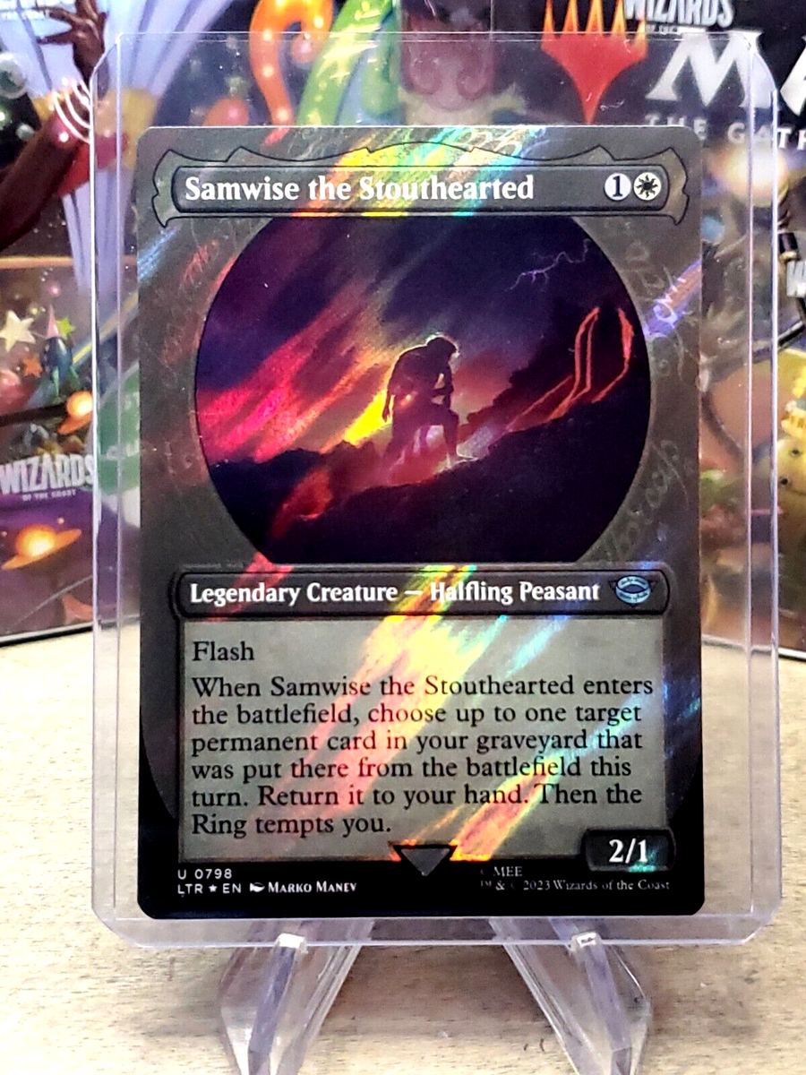 MTG - SAMWISE THE STOUTHEARTED - UNCOMMON - SURGE FOIL - NM - LTR | eBay