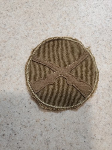 One WWI WW1 US ARMY PFC INFANTRY TWILL PATCH PRIVATE FIRST CLASS