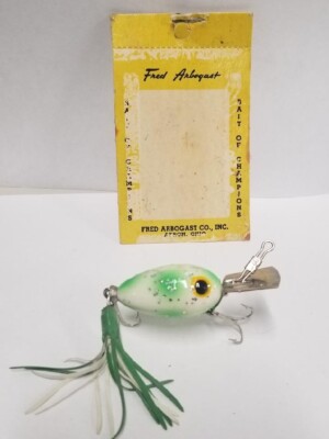 arbo-gaster fishing lure Vintage Fred Arbogast Black Coachdog For Sale Vintage Fishing Lure - Arbogast