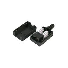 RT17730 SILBLK Tuk Inline Socket Rj45 Cat6 Black