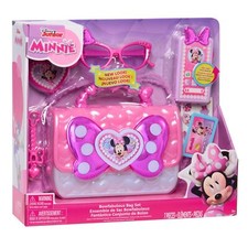 Disney Junior Minnie Mouse Bowfabulous Bag Set, 7-Piece Dress Up and Pretend ...