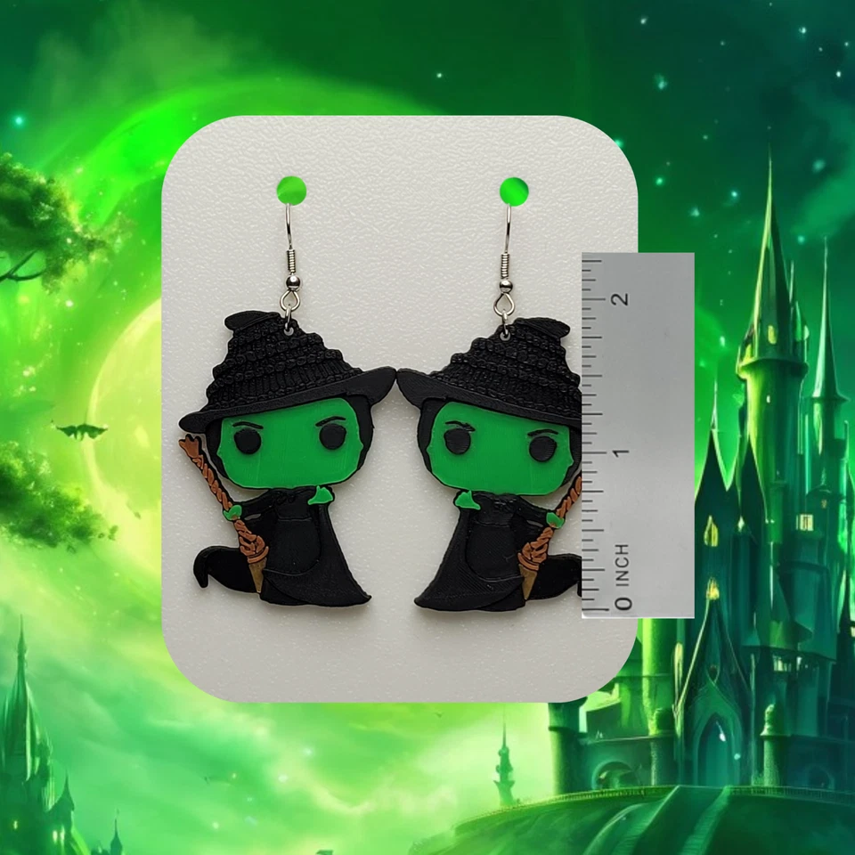 Pendientes Malvados - Envío Gratis - Pendientes Bruja Malvada - Acero Inoxidable - Nuevos Foto 2 de 2