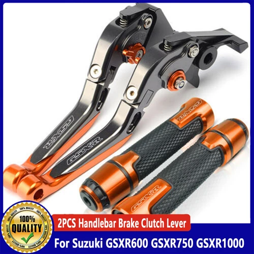 Adjustable Motorcycle Handlebar Brake Clutch Lever For Suzuki GSXR600 GSXR750 - Imagen 11 de 12