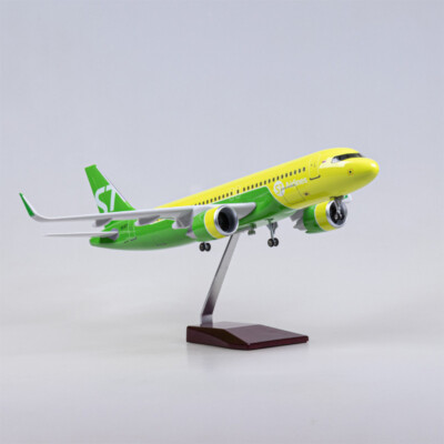 1/80 Maßstab extra groß S7 Airlines Airbus A320 NEO Flugzeug Modellflugzeug Spielzeug