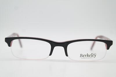 Brille Berkeley M812 Schwarz rot Halbrand Brillengestell eyeglasses Neu