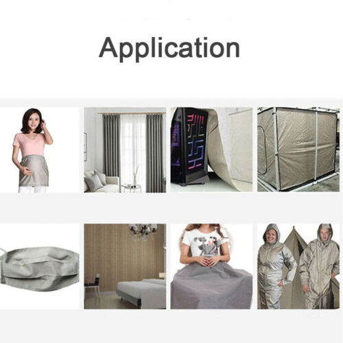 EMF Shielding Metal Fiber Fabric Anti Radiation Protection RFID Blocking Cloth - Picture 4 of 24