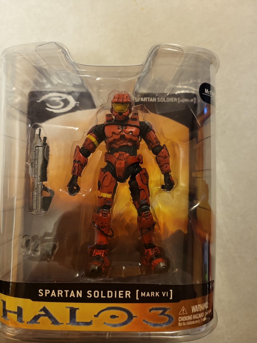McFarlane Toys Halo 3 SPARTAN Soldier MARK VI RED Action Figure