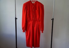 Valentino Miss V Women’s Vintage Red Wool Dress size 40