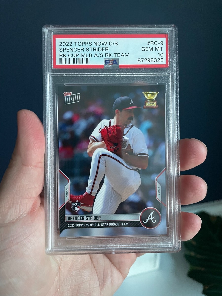 2022 Topps Spencer Strider RC Autograph card - 2022 Topps Spencer 