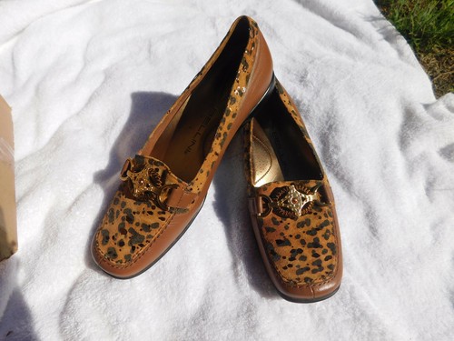 leopard print driving shoes