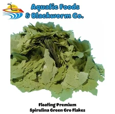 Spirulina Green Gro Tropical Fish Flakes, Made in the USA