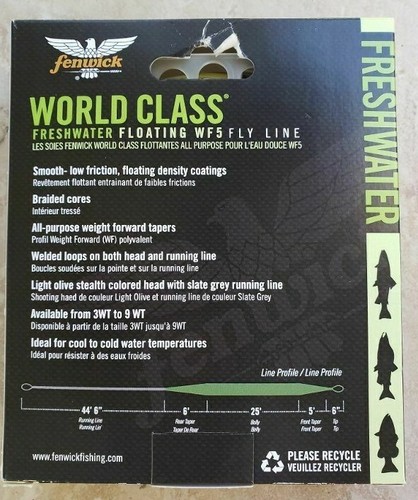 FENWICK FLY FISHING LINE WORLD CLASS:NIB FLOATING or INTERMEDIATE 3,4,5,6,7,8,9 - Picture 17 of 47