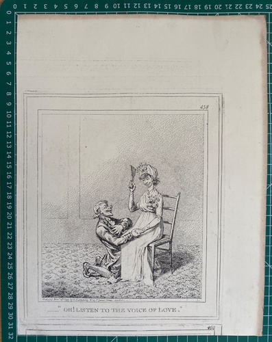 1799 (1849) Antique Print; Voice of Love & A Scotch Poney by James Gillray - Picture 2 of 7