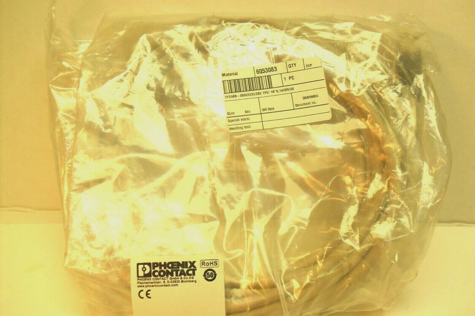 Phoenix Contact SAC-12P-5,0-SKKH/M12 FS AE SK Sensor/actuator cable 1412439 NIB