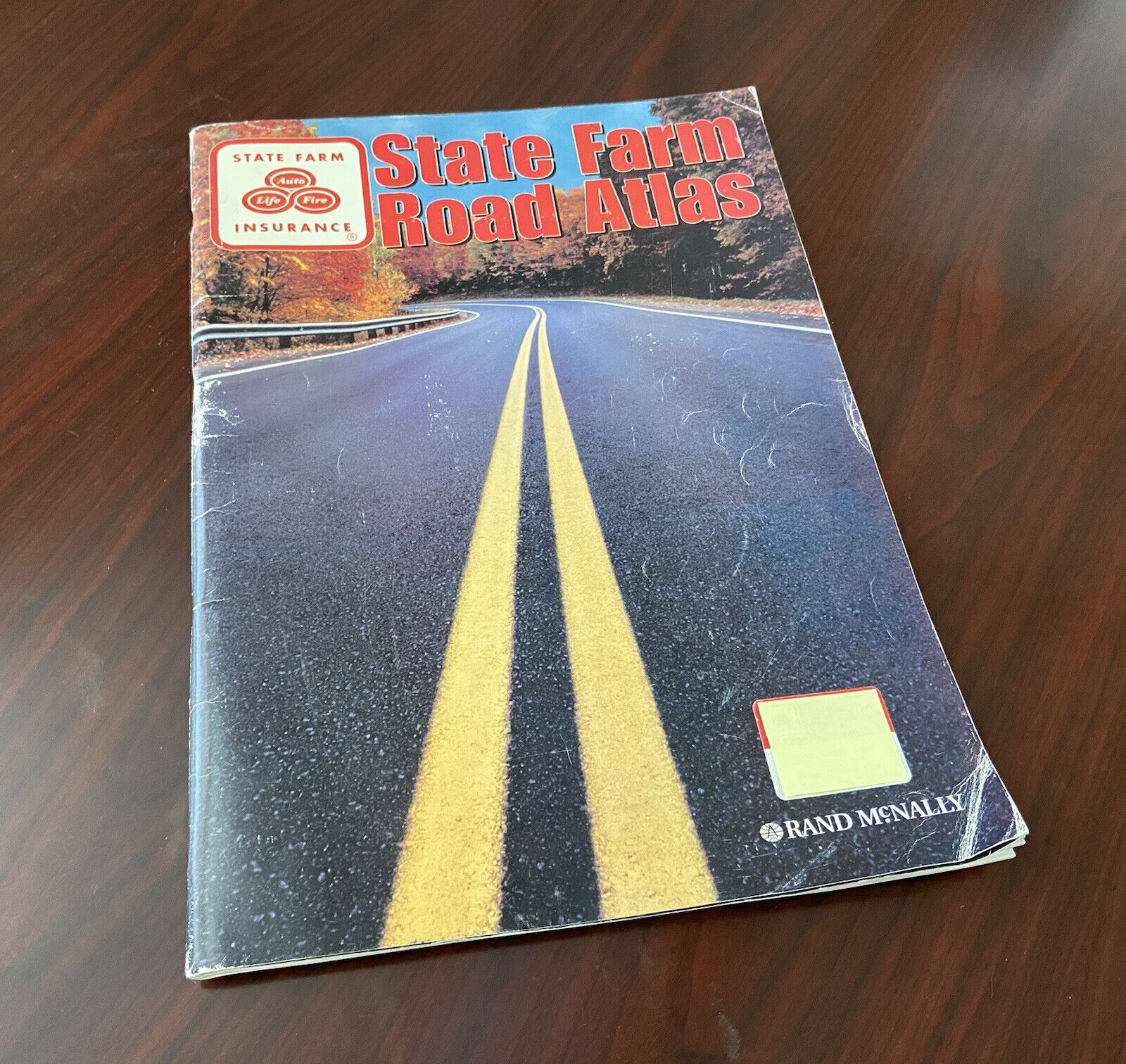 LARGE - Vintage Rand McNally State Farm Road Atlas 1998 USA Canada Mexico - Used