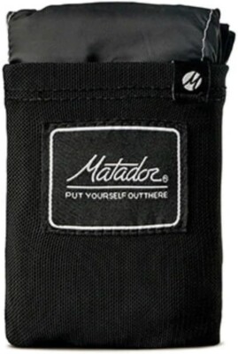 Matador Pocket Blanket - Charcoal (Seats 2-4), Foldable Picnic Blanket