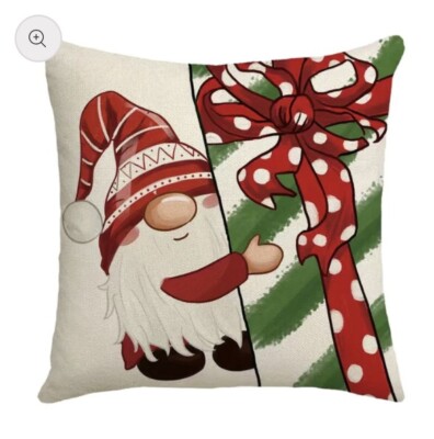 Kissenbezug Weihnachtswichtel Leinen, Nordic, Gonk, Swedish Tomte