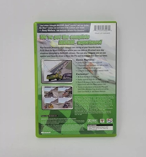 NASCAR Heat 2002 Microsoft Xbox, 2001 Complete Tested - Picture 2 of 2