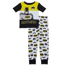 Toddler Boys BATMAN Cotton 2 Pc Pajamas Sz 3T 4T Snug Fit NWT DC Comics