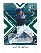Heath Quinn AUTOGRAPH /25 Die-Cut RC San Francisco Giants 2016 Panini Elite AUTO