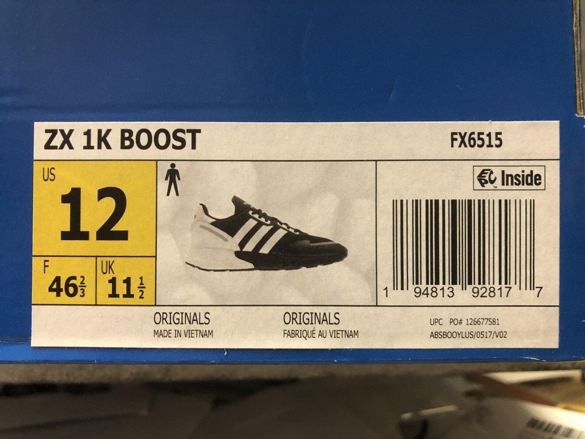 専用　3点 セット Adidas Men Ultra Originals ZX 1K Boost Blk/Wht Running Shoes