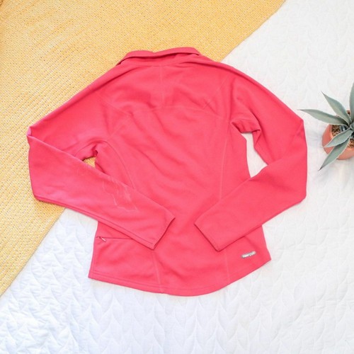 The North Face Women's Hot Pink 1/4 Zip Fleece Lined Pocket Pullover Size XSmall - Picture 7 of 11