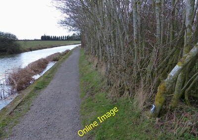 Photo 12x8 Tree lined towpath along the Grand Union Canal Gumley  c2013